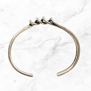 Vintage Sterling Silver Twist Cuff Bangle