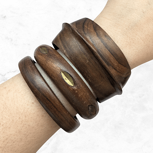 Set of Vintage Wooden Stacking Bangles