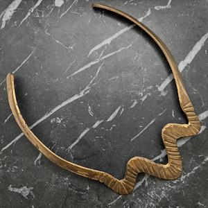 Vintage Brass Torque Choker Necklace