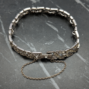 Vintage Art Deco Style Rhinestone Bracelet