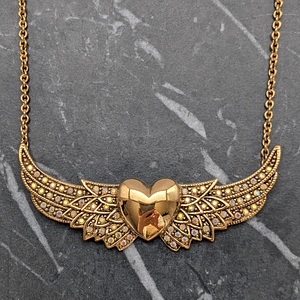 Kirks Folly Always Faithful Gold Tone Necklace