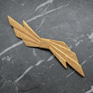 Vintage Signed Monet Art Deco Style Bow Brooch